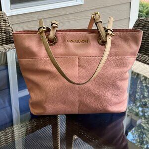 Michael Kors Pastel Pink Bedford Zip Top Tote